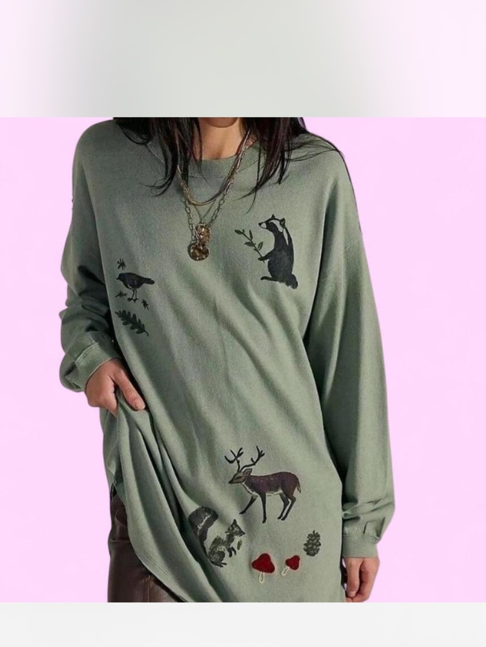 We The Free + Free People Never Leaf Me Long sleeved Tee